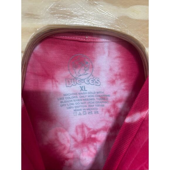 Buc-Ee's Beaver Nuggets Heart Tie-Dye Extra Large (XL) T-Shirt - Picture 4 of 4